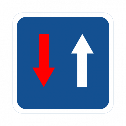 ilustracion Prioridad respecto al sentido contrario