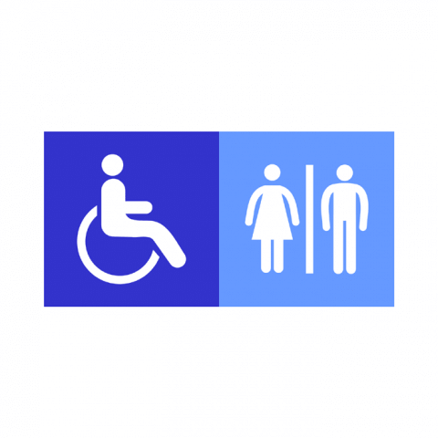 ilustracion Baños accesibles a discapacitados