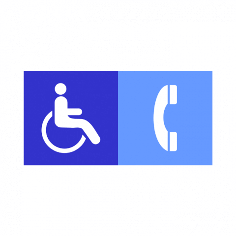 ilustracion Teléfonos públicos accesibles a discapacitados