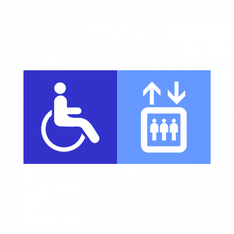 ilustracion Ascensores accesibles a discapacitados