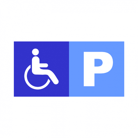 ilustracion Parking reservado a discapacitados