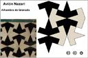 Análisis geométrico del mosaico nazarí con forma de avión 