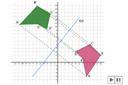 Representación geométrica de la simetría axial de un polígono 