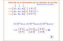 Cálculo del determinante de una matriz