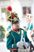 image Recreación de la Guerra de la Independencia en Segovia: Soldado de las tropas del primer regimiento de Carlos IV