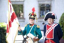 image Recreación de la Guerra de la Independencia en Segovia: Soldados de las tropas del primer regimiento de Carlos IV