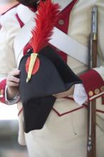 image Recreación de la Guerra de la Independencia en Segovia: Sombrero de un soldado de las tropas del primer regimiento de Carlos IV