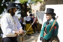 image Recreación de la Guerra de la Independencia en Segovia: Civiles de Galicia organizados militarmente para defender la ciudad de las tropas napoleónicas