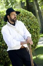 image Recreación de la Guerra de la Independencia en Segovia: Hombre civil de Galicia organizada militarmente para defender la ciudad de las tropas napoleónicas