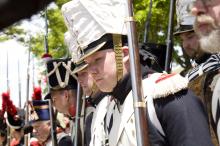image Recreación de la Guerra de la Independencia en Segovia: Soldados de las tropas francesas