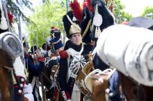 image Recreación de la Guerra de la Independencia en Segovia: Soldado francés preparándose para la batalla