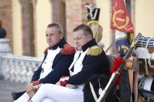 image Recreación de la Guerra de la Independencia en Segovia: Tropas napoleónicas descansando