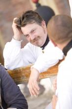 image Recreación de la Guerra de la Independencia en Segovia: Tropas napoleónicas descansando