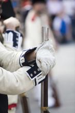 image Recreación de la Guerra de la Independencia en Segovia: Detalle de un soldado de las tropas napoleónicas