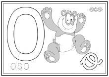 ilustracion Letra O: oso