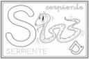 ilustracion Letra S: serpiente