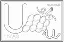 ilustracion Letra U: uvas