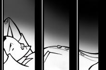 ilustracion El extranjero: Entre rejas