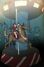 ilustracion El guardián entre el centeno: Tiovivo