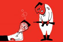 ilustracion Escuadra hacia la muerte: El cabo se cabrea