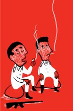 ilustracion Escuadra hacia la muerte: El último cigarro