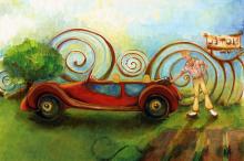 ilustracion Diez negritos: Anthony Marston también viaja en automóvil