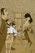 ilustracion El perro de Baskerville: La mujer de Barrymore da explicaciones 