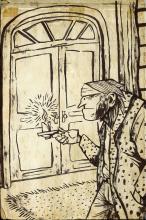 ilustracion Canción de Navidad: Comprobando si la visión de Marley todavía sigue ahí