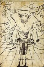 ilustracion Canción de Navidad: Aparición del fantasma de las navidades presentes