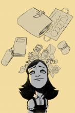 ilustracion El diario de Ana Frank: 15º cumpleaños de Ana