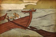 ilustracion El viejo y el mar: Parte a la jornada