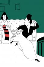 ilustracion Noches blancas: La criada enganchada a la abuela