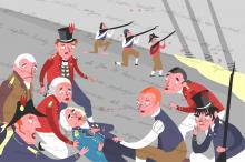 ilustracion Trafalgar: Muerte de Nelson