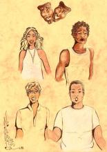 ilustracion Dramatización teatral: las acotaciones