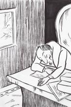 ilustracion La muerte de Iván Ilich: Despacho de Iván