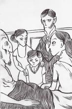ilustracion La muerte de Iván Ilich: La familia