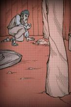 ilustracion La perla: El escondite de Kino