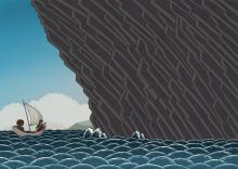 ilustracion Robinson Crusoe: Emprende la circunnavegación de la isla