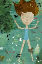 ilustracion Nada: Los recuerdos nostálgicos de Andrea de los veranos en su pueblo y sus baños en el río