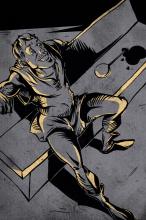 ilustracion Hamlet: Hamlet a solas en el escenario