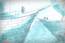 ilustracion Moby-Dick: Cruce de balleneros