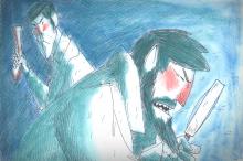 ilustracion Moby-Dick: Starbuck ve los mosquetes y piensa en matar al capitán Ahab