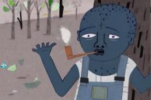 ilustracion Las aventuras de Huckleberry Finn: Conversando con el «cabezota» de Jim