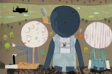 ilustracion Las aventuras de Huckleberry Finn: Conversaciones tras acabar la aventura