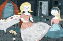 ilustracion Los tres mosqueteros: Milady y su criada Ketty