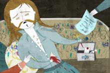 ilustracion Los tres mosqueteros: El asesinato de Buckingham