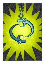 ilustracion La historia interminable: El amuleto Auryn
