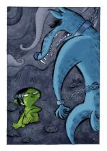 ilustracion La historia interminable: El último aliento de Gmork