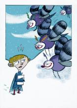 ilustracion La historia interminable: Bastián se encuentra a los schlabuffos