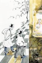 ilustracion El extraño caso del doctor Jekyll y el señor Hyde: Paseo dominical de Utterson y Einfield